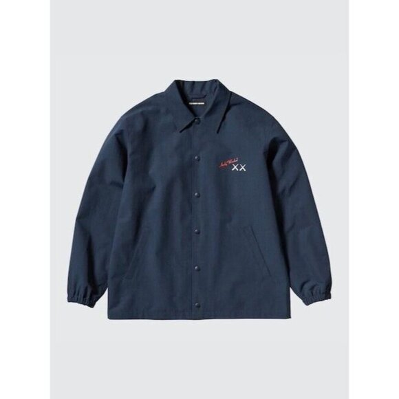 KAWS x Uniqlo x Andy Warhol Coach Jacket Navy SIZE XL - Picture 2 of 4